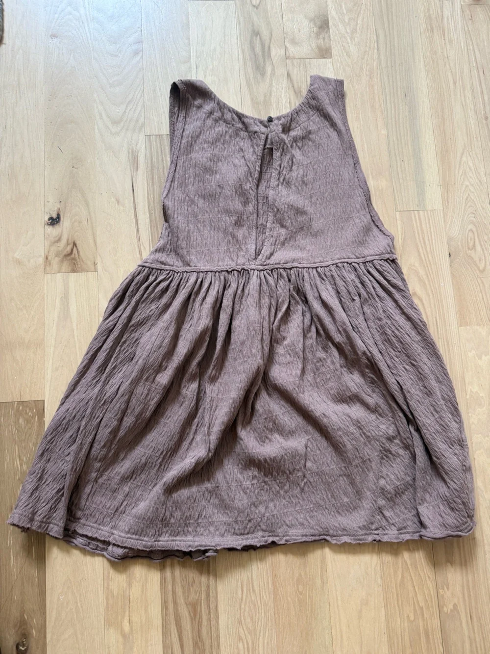 FREE PEOPLE Free-Est I'm Still Obsessed Sleeveless Mini Dress Light Brown Size S